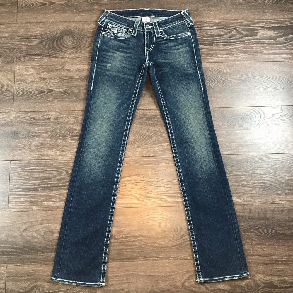 True Religion Disco Billy Big T Women’s Vintage Princess Diamond Cut Denim Jeans